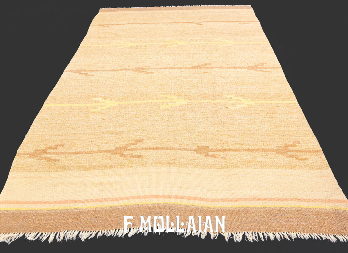 Fine Handloom woven Swedish Kilim Rug n°:681521